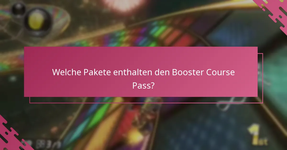 Was sind die Preisoptionen für den Booster Course Pass?